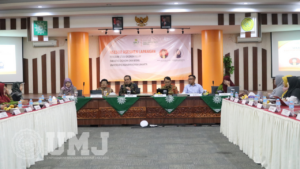 Visitasi Akreditasi EKIS FEB UMJ oleh Tim Asesor LAMEMBA di Aula FEB UMJ, Selasa, (12/12/2023).